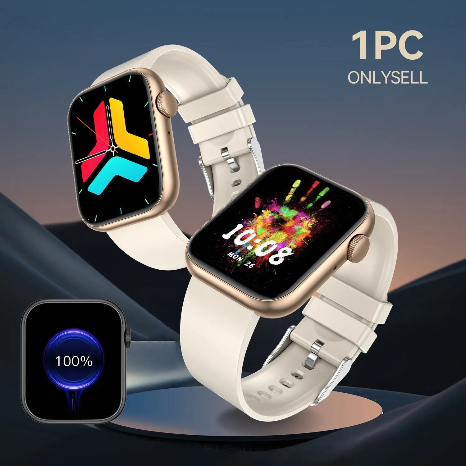 Fitness Tracker Smartwatch with Call Function, Touchscreen Activity Watch for Iphone and Android, Bluetooth Calling Health Wearable, Digital Smart Watch