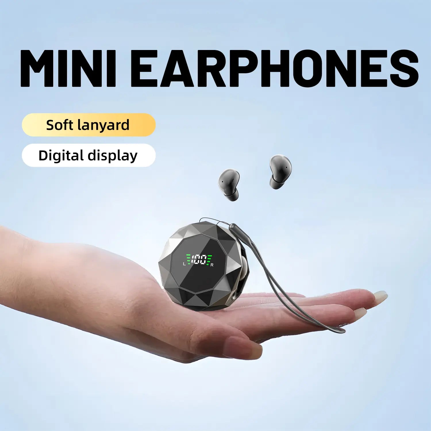 MSHUKCOE Mini Wireless Sleep Earbuds for Side Sleepers - Bluetooth 6.0 In-Ear Headphones with Noise Reduction, Ultra-Compact Design for Comfort During Extended Use and Restful Sleep